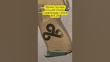 Cloud9 (Gold) Copenhagen 2024 Sticker Scrape #csgo #cs2 #cs2stickers