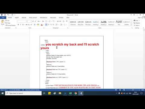 HOW TO FLASH TEXT OR OBJECTS IN A WEB PAGE OR BLOGGER USING HTML TAGS, EXPLAINED IN ENGLISH