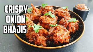 Onion Bhajis - Crispy, Gluten free and Vegan!