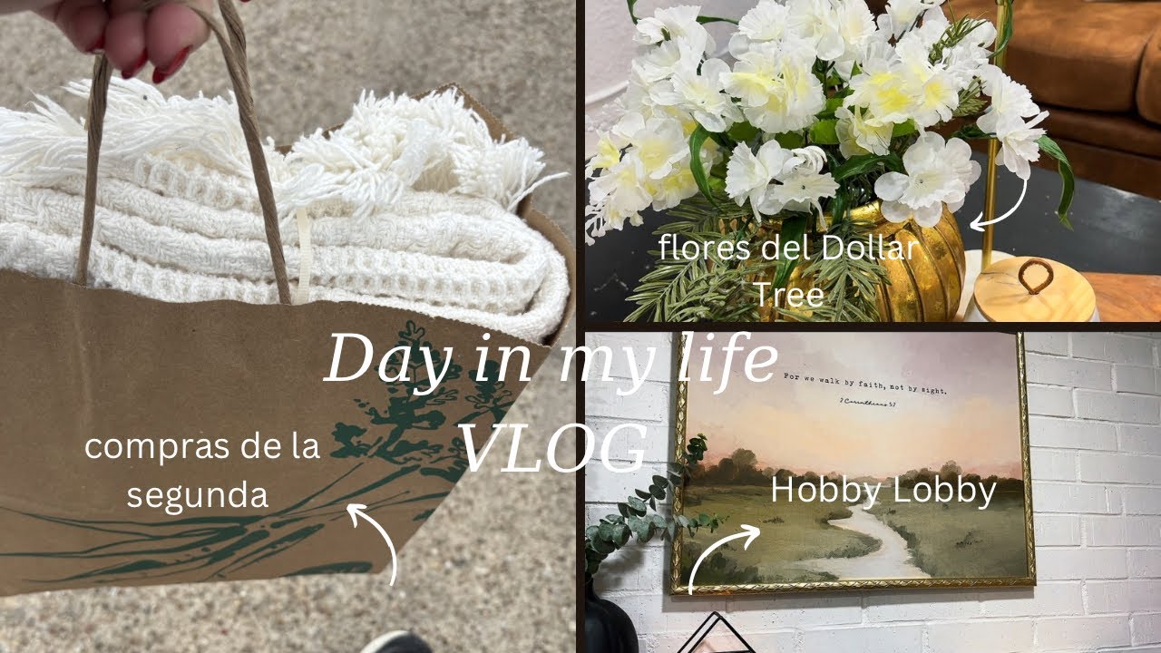 Day in my life vlog 📸 | Hobby Lobby wall decor🖼️ | Thrift store finds🛒✨
