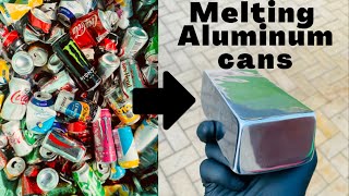 Massive Can Meltdown  Pure Aluminum From Cans  ASMR Metal Melting  Trash To Treasure  BigStackD