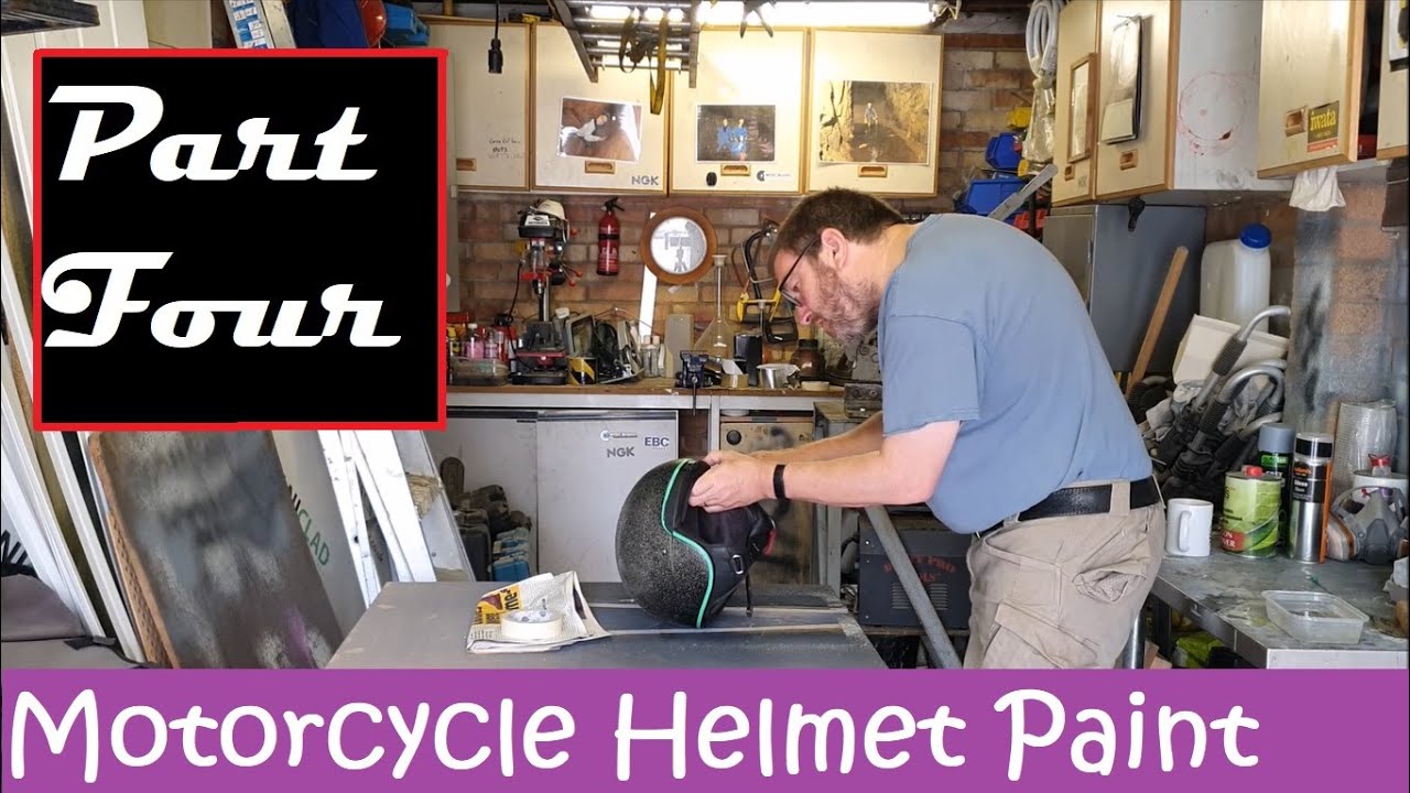 Painting A Motorcycle Helmet Part 4 YouTube