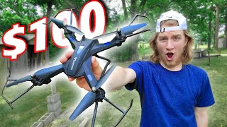 NEW DRONE FOR ONLY $100! (Snaptain S5C Drone Review/Test)