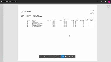 Pick to Sales Orders using Pick Instruction - Microsoft Dynamics 365 Business Central