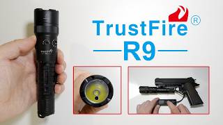 TrustFire R9 - 2100lm Tactical flashlight or gunlight - 5mW laser - Type-C