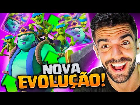 USEI A EVOLUCAO DO GOBLIN GIGANTE NO CLASH ROYALE!
