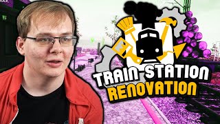 Carson plays a Train Station Renovation Simulator