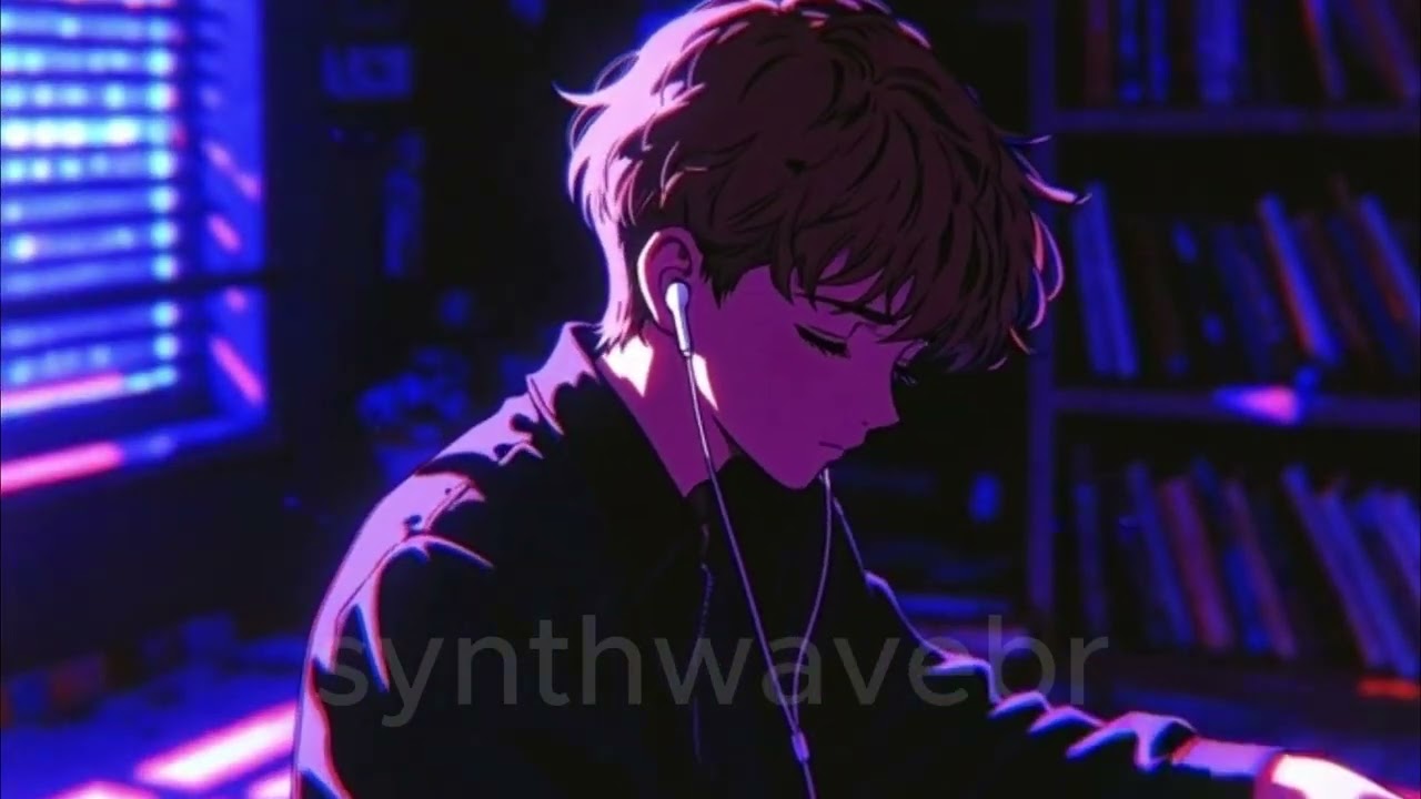 📚🎧 Quiet Rooms, Purple Thoughts | Slow Burn Synthwave | Late Night Downtempo | Melancholic Retrowave