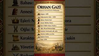 Osmanlıyı Devlet Yapan Hükümdar Orhan Gazi I