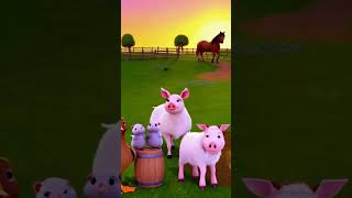 Farm Animals Song 🐄🐑🐔 | Animal Sounds for Kids | Fun Cartoon Rhyme#nurseryrhymes
