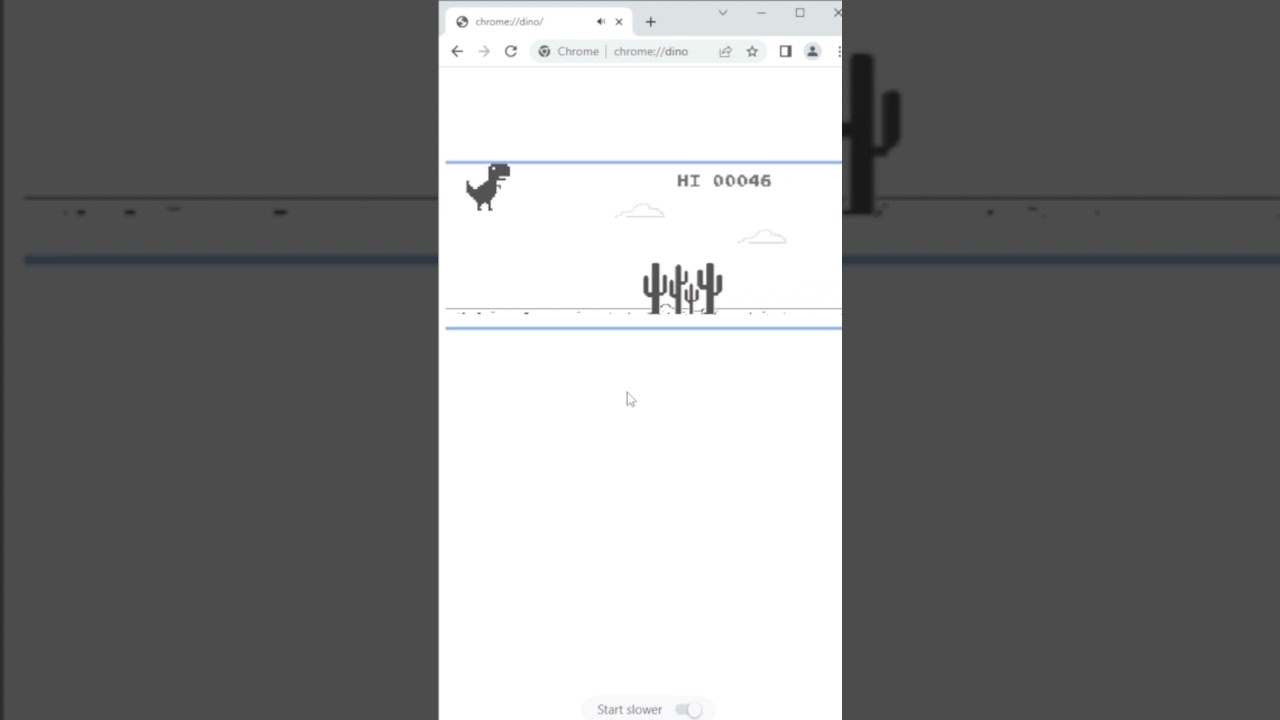 Play Chrome Dinosaur Game Online - elgooG