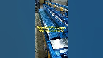Auto Single/Double Wire Chain Link Diamond Mesh Fence Making Machine