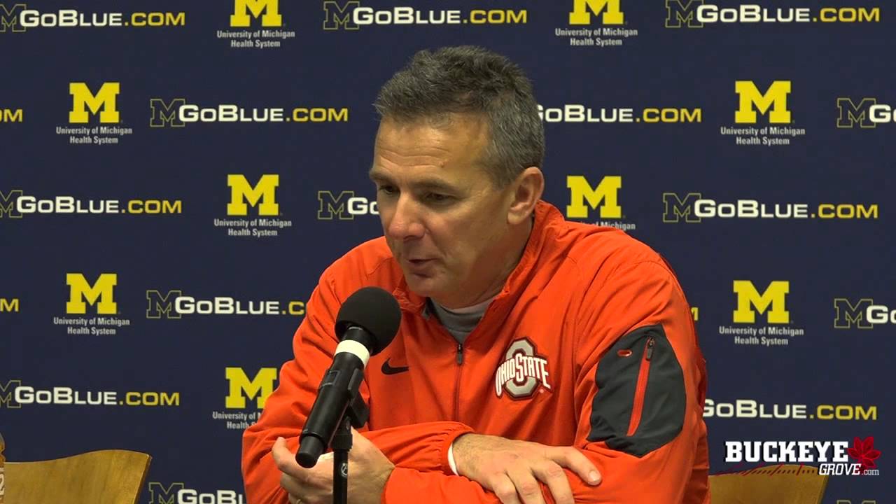 Meyer talks about Ohio State's 42-13 win over Michigan - YouTube