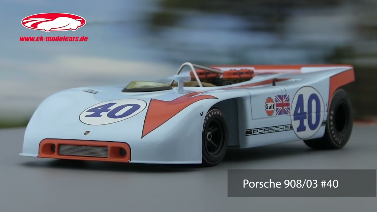 Gulf-Porsche 908/03 1971年Gulfカラー#2ミニカー SET18 NSR Porsche 908/03 Gulf Nurburgring 1971, #2 1:32 Slot Car