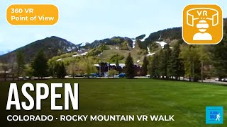 Aspen Colorado 360 VR Walk — Victorian Downtown & Rocky Mountains