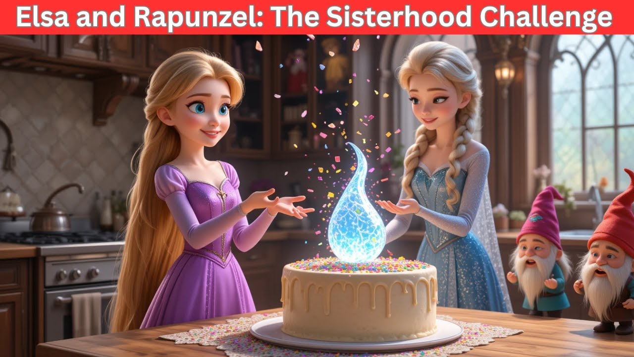 Elsa and Rapunzel: The Sisterhood Challenge with a Broke Behind! # ...