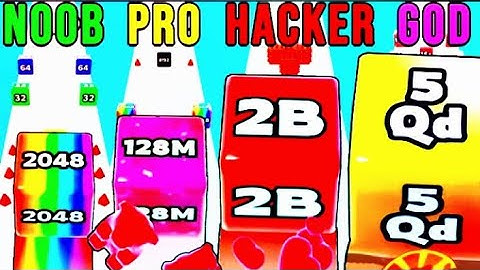 NOOB vs PRO vs HACKER vs GOD In Jelly Run 2048 - SECRET LEVEL TiKTOK 9999 PLAY GAME 2024