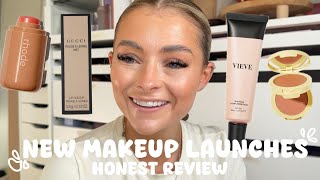 FULL FACE OF NEW MAKEUP LAUNCHES | Rhode, Gucci, Vieve, Jordana Ticia | byeleanorwood