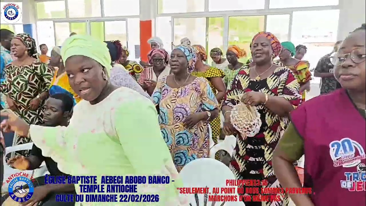 Culte du Dimanche 22/02/2026: deuxième passage de la chorale trompette de David.