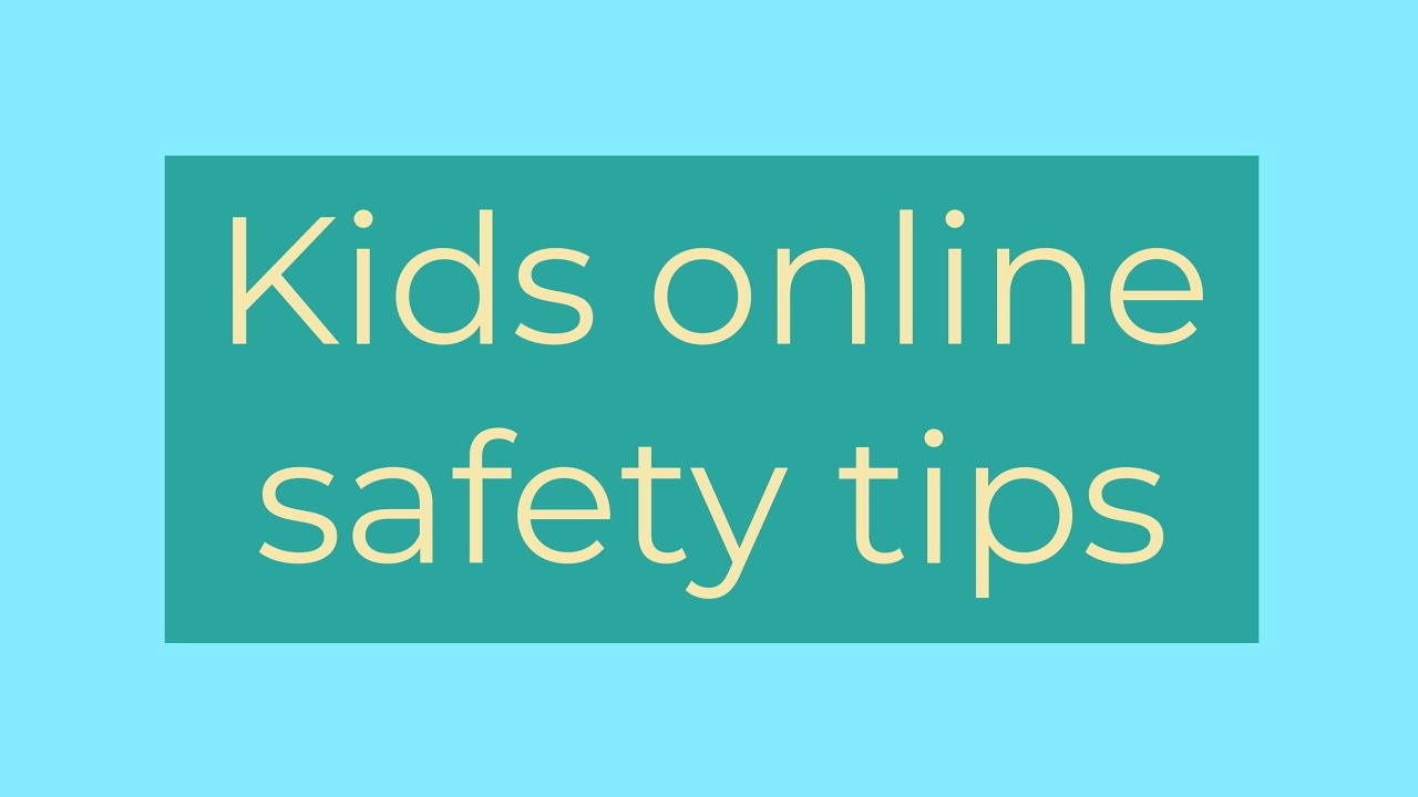 Kids Online Safety Tips | Stay Safe Online - YouTube