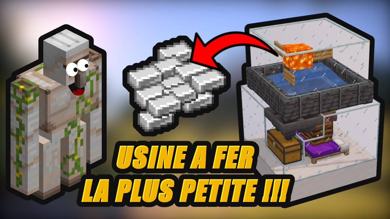 USINE A FER la plus petite !!! Minecraft 1.18+ - YouTube