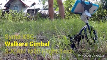 Syma X8C, Walkera Gimbal and SJCAM M20 Flight Test