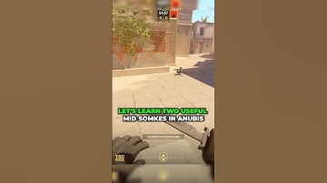 Useful Mid smokes to Rush Bombsite A and B | Anubis | #cs2 | #cs2gameplay #boomslanggaming