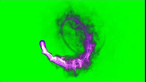Particle Swirl Overlay Animation (green screen)