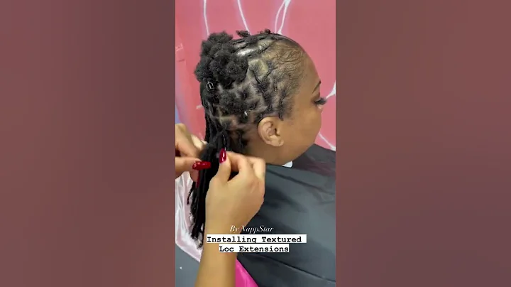 Installing textured loc extensions 💥💕