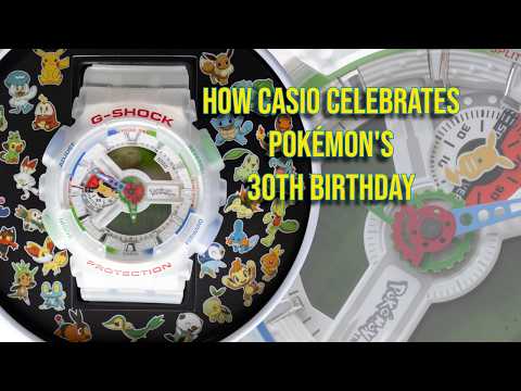 Casio Honors Pokémon 30th Anniversary With Sold-Out Collector's G-Shock Wristwatch