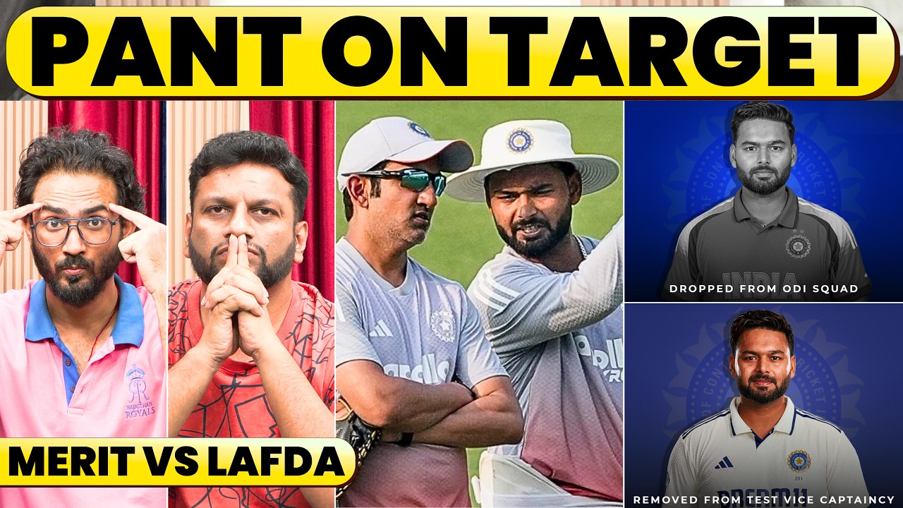 RISHABH PANT SACKED AS VICE CAPTAIN, GG PANT ISSUE? DROPPED FROM ODIS AS WELL