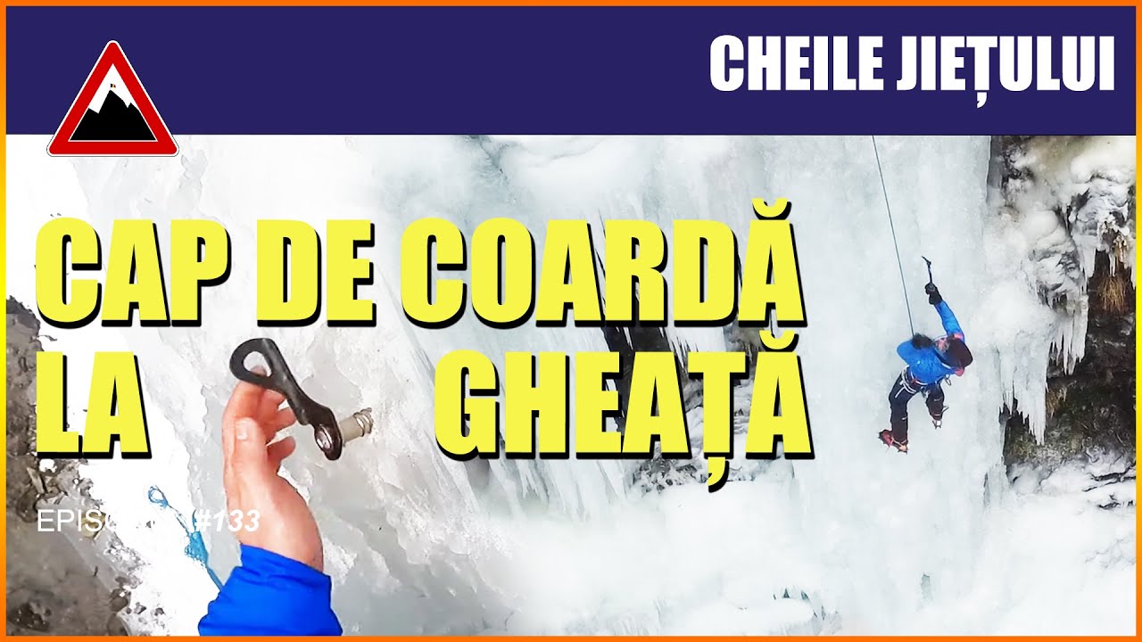 Catarare pe gheata | Cheile Jietului | Prima data la GHEATA IN ACEST SEZON | A cazut camera in apa 🤦