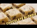 Chocolate Blondies Recipe |  How to Make Blondies