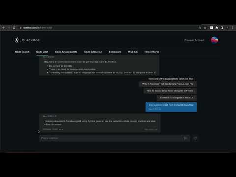 BLACKBOX AI Code Chat - WebApp