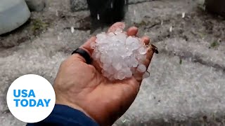 Large hail sweeps through Florida and Texas, more storms on the way | USA TODAY