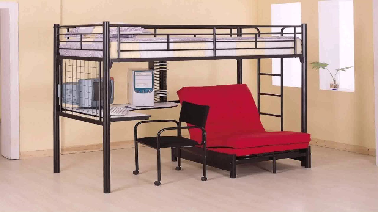 Loft Bed With Desk For 8 Foot Ceiling See Description Youtube