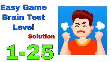 Easy Game Brain Test level 1 - 25 Gameplay Walkthrough | (IOS-Android)