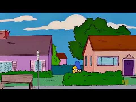 simpsons | Marge and Homer naked run away - YouTube
