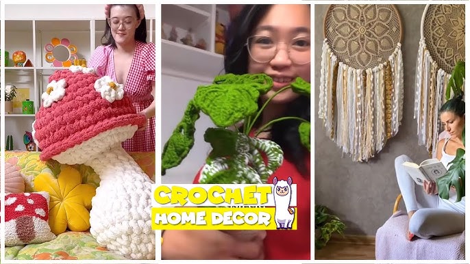 TikTok Crochet Home Decor / Room Decoration Compilation #3 ...