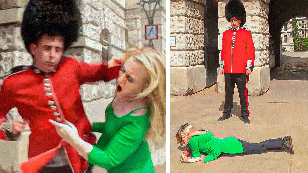 PROTESTERS Get Trampled By Queens Guards! 2022