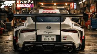 TUNEANDO un TOYOTA SUPRA MK5 de repsol para DRIFT en FORZA HORIZON 6 - #forzahorizon6 #fh6