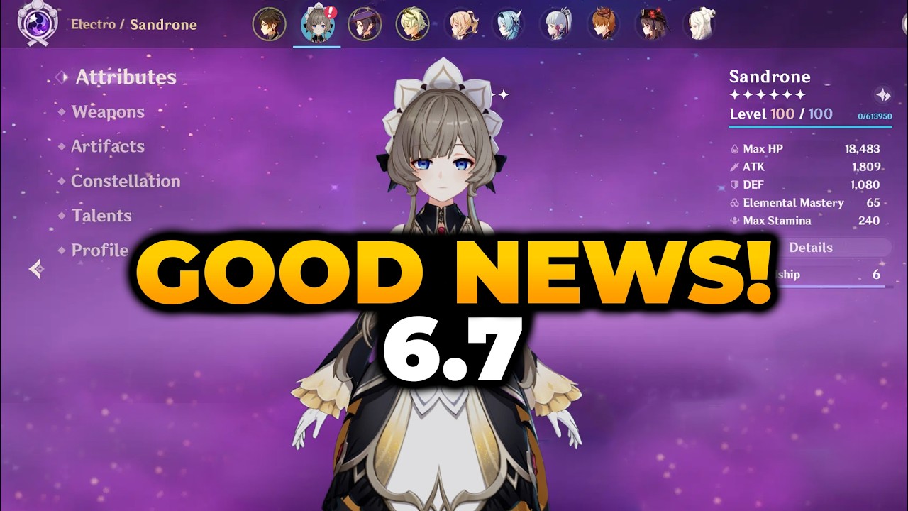 GOOD NEWS! SANDRONE MASSIVE CHANGES (VERY BROKEN) | Sandrone Kit, Sandrone Genshin, Genshin Sandrone