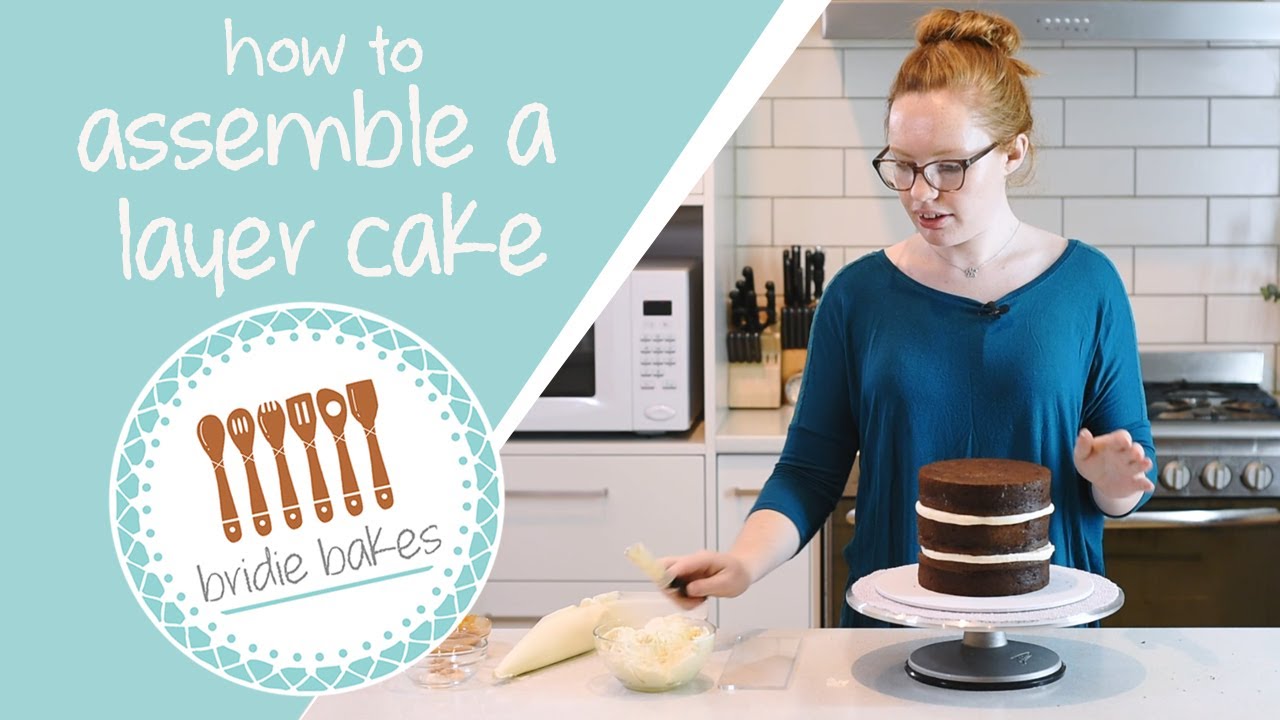 How to Assemble a Layer Cake | Bridie Bakes - YouTube