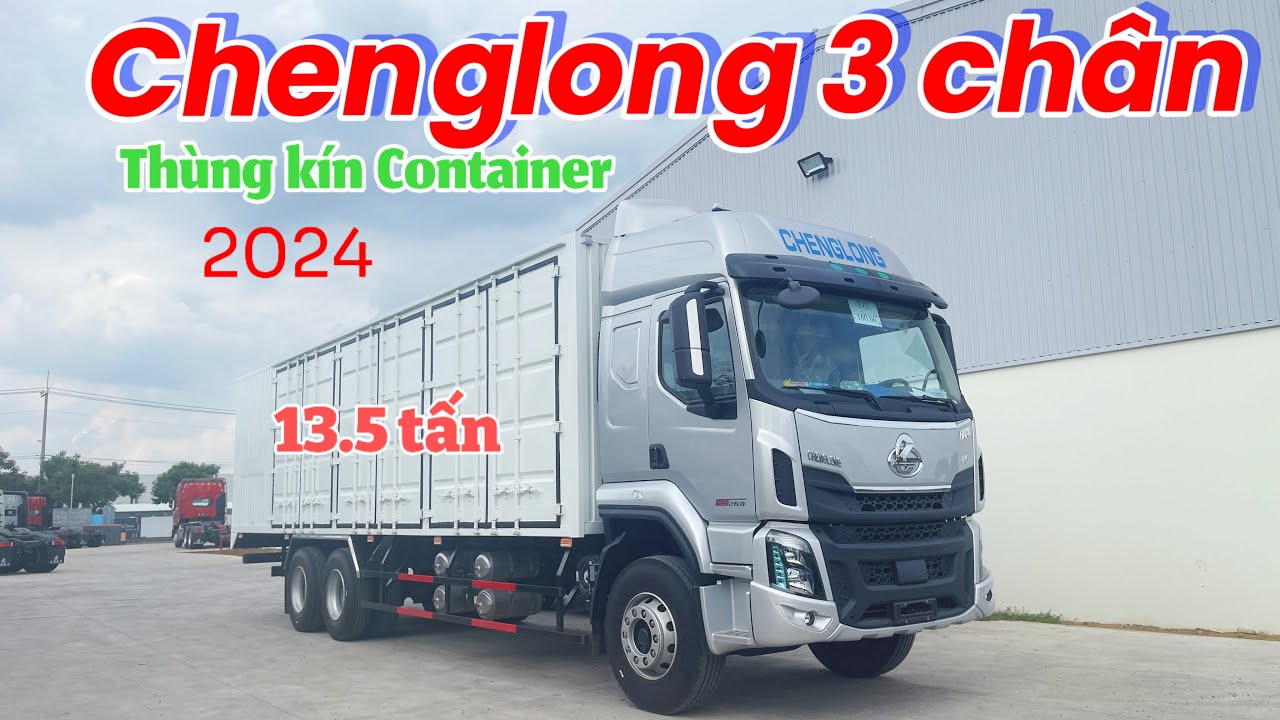 Xe Tải Chenglong 3 Chân Cầu Lết Thùng Kín Container 2024| Chenglong Hải ...