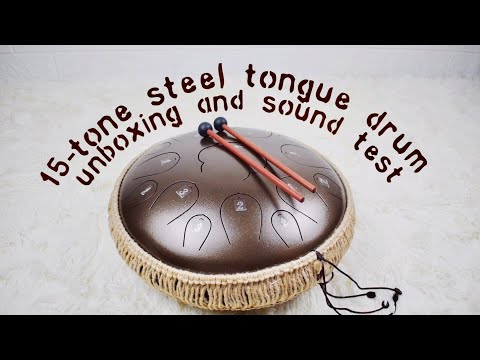 UNBOXING MY FIRST EVER STEEL TONGUE DRUM 🤎 [HUASHU 15-NOTES]