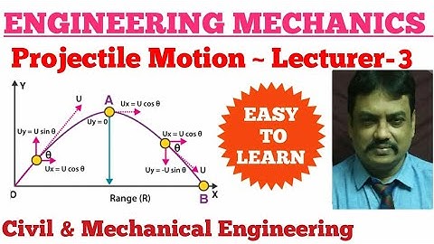 Projectile Motion Solution | Engineering mechanics | Civil & Mechanical Engineering