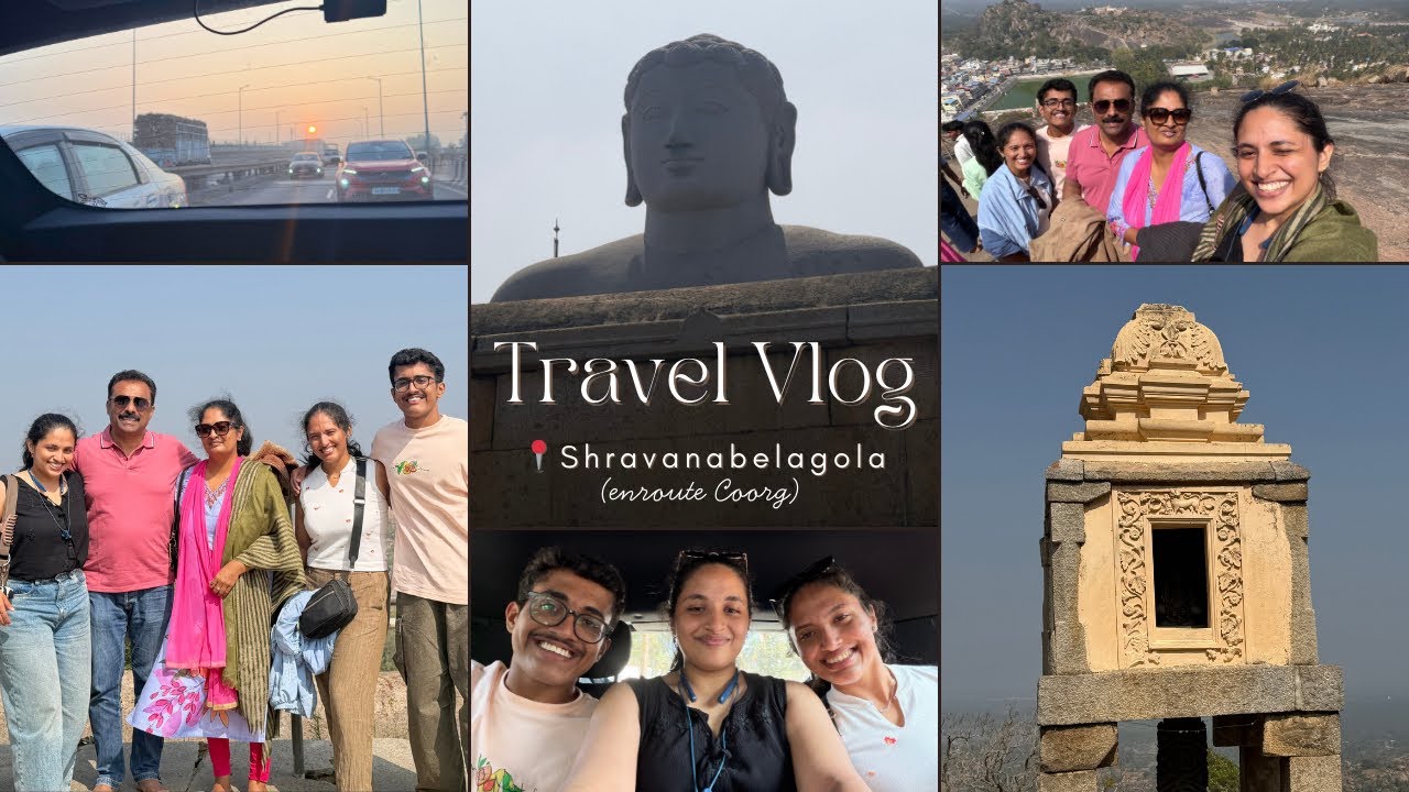 Visiting Vindyagiri Hill, Shravanabelagola🏞️| Bahubali Statue | Road Trip | Coorg | Travel Vlog | 4K