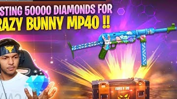 CRAZY BUNNY MP 40 CREATE OPENING || MOST RARE MP40 SKIN IN GARENA FREE 🔥FIRE