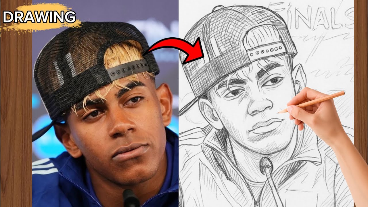 How to draw Lamine Yamal 🤔 - YouTube