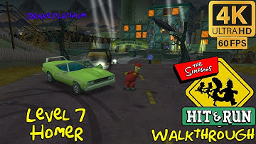 The Simpsons: Hit & Run Walkthrough - Level 7 - Homer 4K Ultra 60 fps
